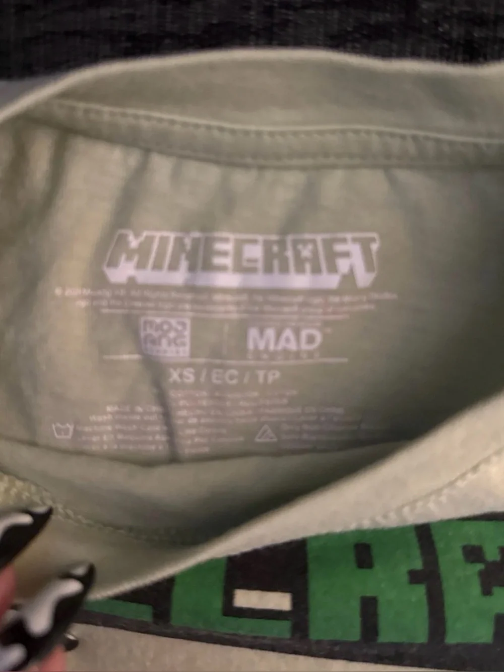 Minecraft Creeper Graphic Tee for Kids - Green